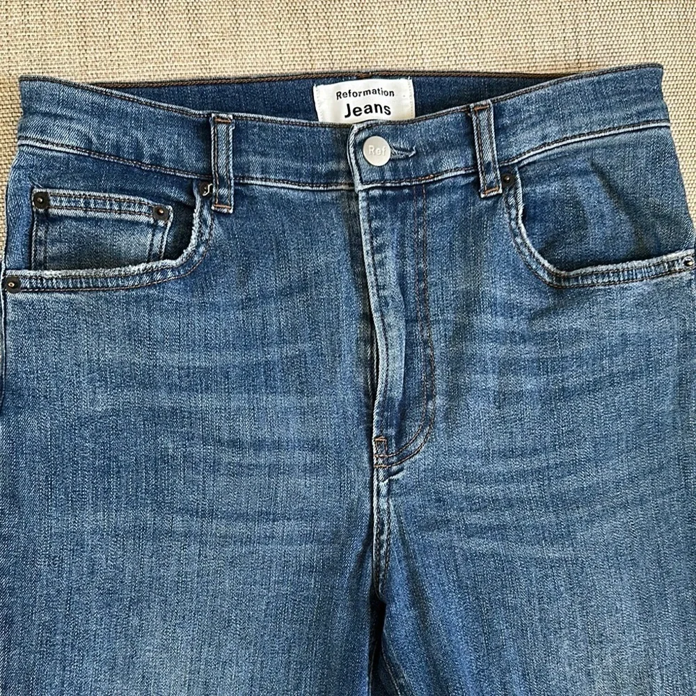 Reformation Jeans Blue Denim Organic Cotton Size 29 - Picture 4 of 8